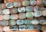 AGBS111 15 inches 13*18mm drum agate gemstone beads wholesale
