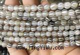 AGBS171 15 inches 6mm round tibetan dzi agate beads wholesale