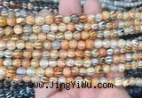 AGBS201 15 inches 6mm round tibetan dzi agate gemstone beads