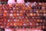 AGBS330 15 inches 6mm round coffee dragon veins agate beads wholesale