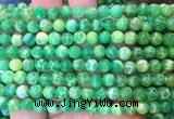 AGBS373 15 inches 6mm round green dragon veins agate beads wholesale