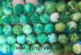 AGBS376 15 inches 12mm round green dragon veins agate beads wholesale