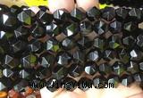 AGBS416 15 inches 10mm faceted nuggets agate gemstone beads wholesale