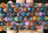 AGBS422 15 inches 8mm faceted round sugar heart agate beads wholesale