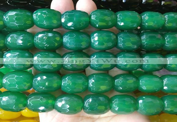 AGBS433 15 inches 13*18mm faceted drum agate beads wholesale