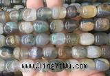 AGBS453 15 inches 12*14mm drum agate gemstone beads wholesale