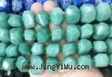 AJBS01 15 inches 12*16mm - 13*18mm faceted nuggets green aventurine beads