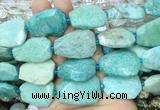AMBS18 15 inches 18*25mm - 22*30mm faceted freeform amazonite beads