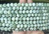 ASBS10 15 inches 8mm round green angelite gemstone beads wholesale ASBS10 15 inches 8mm round green angelite gemstone beads wholesale