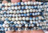 BIBS08 15 inches 6mm round blue ice glacierite stone beads wholesale