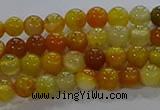 CAA1040 15.5 inches 4mm round dragon veins agate beads wholesale