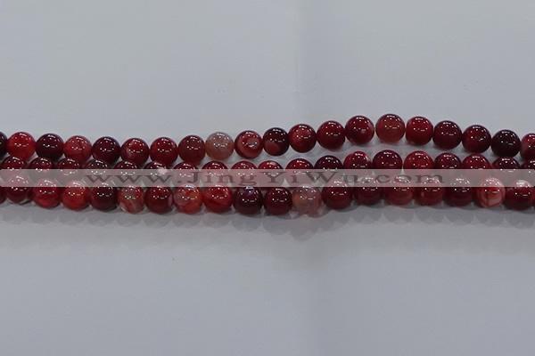 CAA1052 15.5 inches 8mm round dragon veins agate beads wholesale