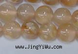 CAA1073 15.5 inches 10mm round sakura agate gemstone beads