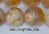 CAA1076 15.5 inches 16mm round sakura agate gemstone beads