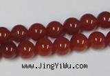 CAA111 15.5 inches 8mm round red agate gemstone beads wholesale