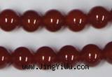 CAA112 15.5 inches 10mm round red agate gemstone beads wholesale