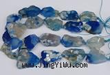 CAA1128 15.5 inches 25*35mm - 35*45mm freeform sakura agate beads