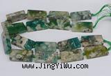 CAA1169 15.5 inches 22*40mm rectangle sakura agate gemstone beads
