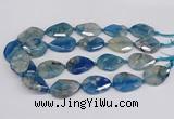 CAA1178 15.5 inches 22*30mm - 25*35mm faceted freeform sakura agate beads