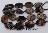 CAA1205 15.5 inches 30*40mm oval sakura agate gemstone beads