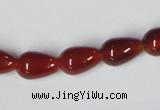CAA131 15.5 inches 9*14mm teardrop red agate gemstone beads
