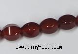 CAA147 15.5 inches 10*12mm star fruit shape red agate gemstone beads