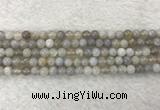 CAA1801 15.5 inches 6mm round banded agate gemstone beads