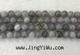 CAA1804 15.5 inches 12mm round banded agate gemstone beads