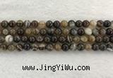 CAA1822 15.5 inches 8mm round banded agate gemstone beads