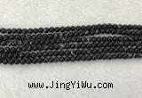 CAA1830 15.5 inches 4mm round banded agate gemstone beads