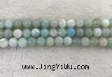 CAA1844 15.5 inches 12mm round banded agate gemstone beads
