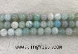 CAA1846 15.5 inches 16mm round banded agate gemstone beads