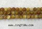 CAA1855 15.5 inches 14mm round banded agate gemstone beads