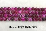 CAA1883 15.5 inches 10mm round banded agate gemstone beads