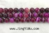 CAA1886 15.5 inches 16mm round banded agate gemstone beads