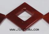 CAA190 15.5 inches 32*32mm diamond red agate gemstone beads