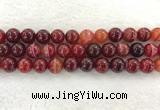 CAA1925 15.5 inches 14mm round banded agate gemstone beads