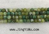 CAA1973 15.5 inches 10mm round banded agate gemstone beads