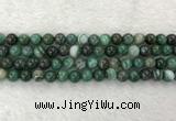 CAA1992 15.5 inches 8mm round banded agate gemstone beads