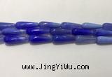 CAA2077 15.5 inches 10*30mm teardrop agate beads wholesale