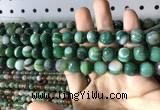 CAA2287 15.5 inches 8mm faceted round banded agate beads