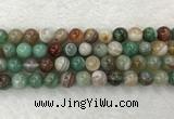 CAA2304 15.5 inches 12mm round banded agate gemstone beads