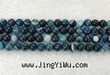 CAA2325 15.5 inches 10mm round banded agate gemstone beads