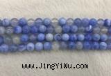 CAA2334 15.5 inches 10mm round banded agate gemstone beads