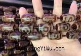 CAA2660 15.5 inches 14*25mm - 16*26mm drum tibetan agate dzi beads