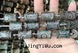 CAA2681 15.5 inches 12*18mm - 13*24mm bone tibetan agate dzi beads