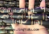 CAA2694 15.5 inches 14*38mm - 16*43mm rice tibetan agate dzi beads