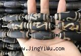 CAA2715 15.5 inches 14*38mm - 16*43mm rice tibetan agate dzi beads