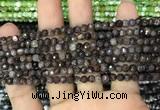 CAA2816 15 inches 4mm faceted round fire crackle agate beads wholesale