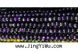 CAA2881 15 inches 6mm faceted round fire crackle agate beads wholesale